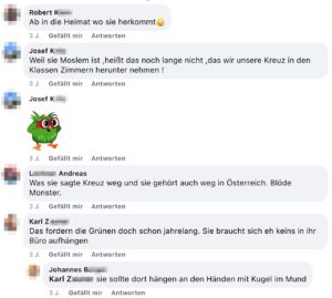Facebook-Gruppe "FPÖ zusammen sind wir stark": Hasswelle gegen Zadi? (Screenshot FB 20.6.20)